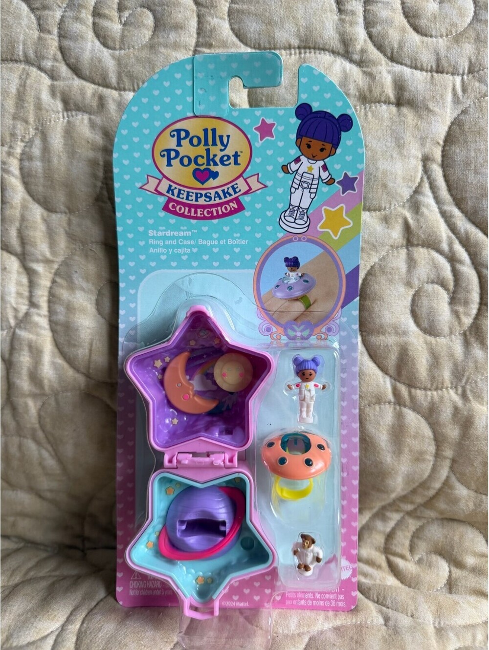 Polly Pocket Keepsake Collection Stardream Ring & Star Case New